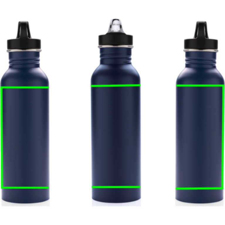 Lyxig sportflaska i stainless steel