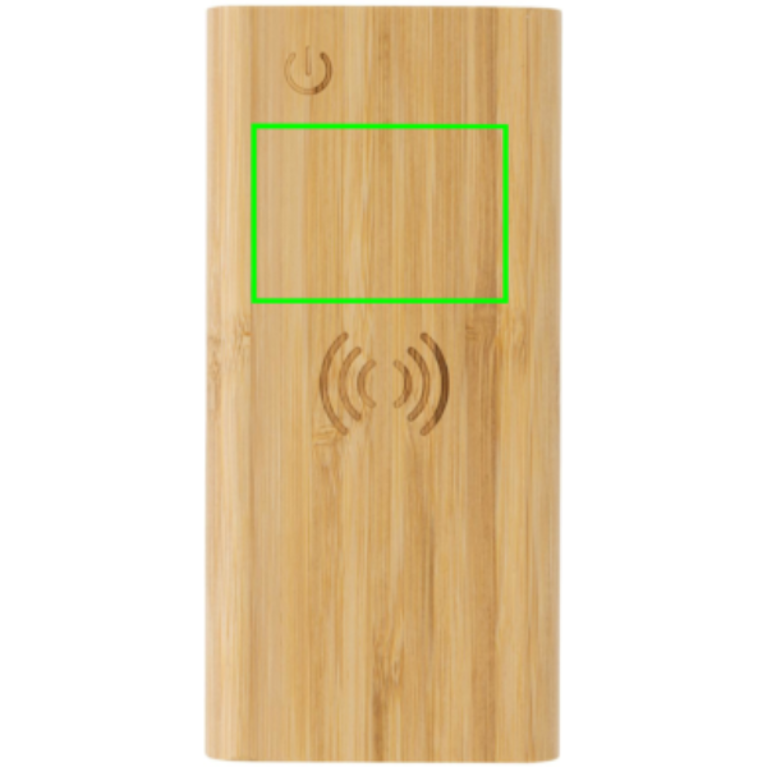 8.000 mAh, 5W trådlös powerbank i bambu