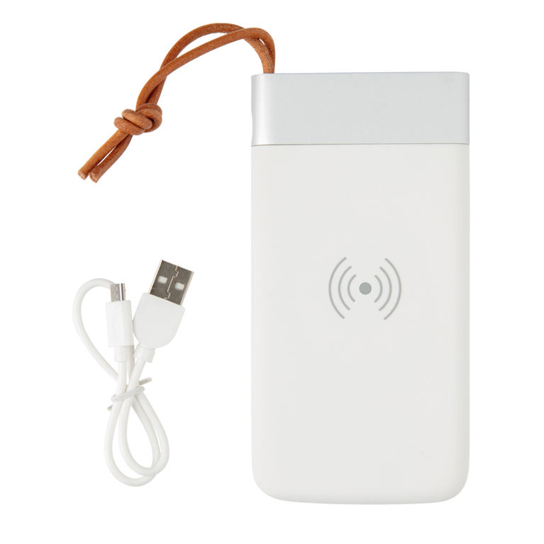 Aria 8.000 mAh 5W powerbank med trådlös laddning