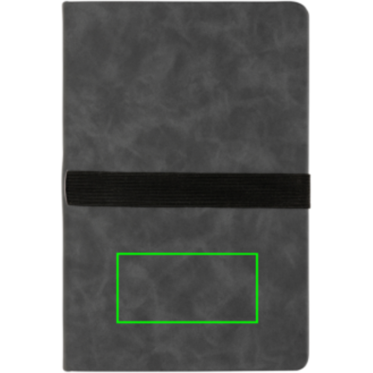 A5 hardcover PU anteckningsbok med mobil och-pennhållare