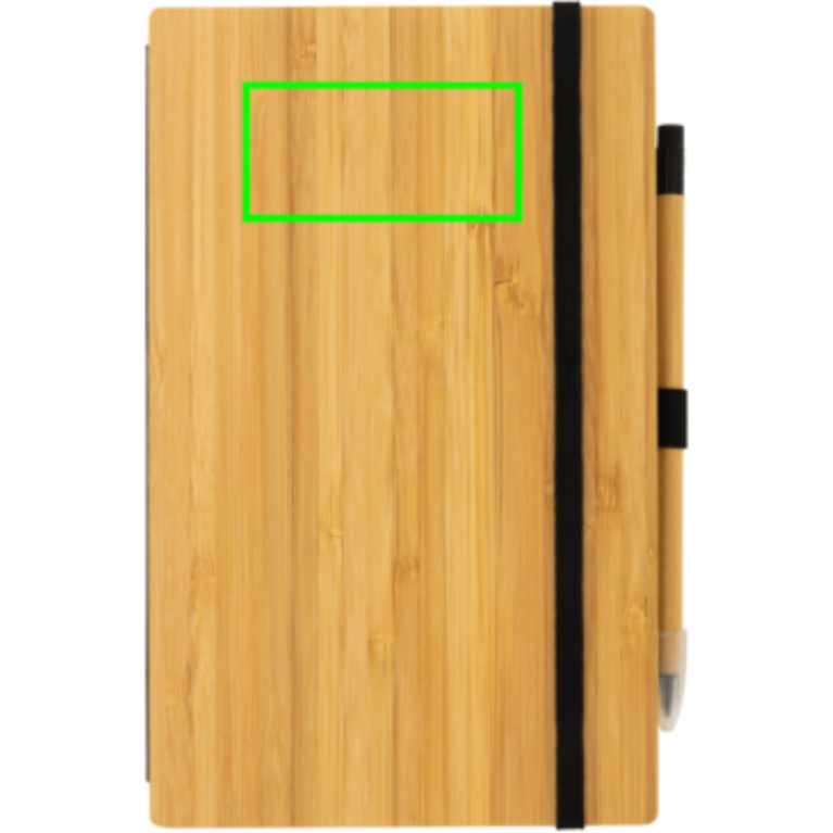 Set anteckningsbok i bambu och infinity penna