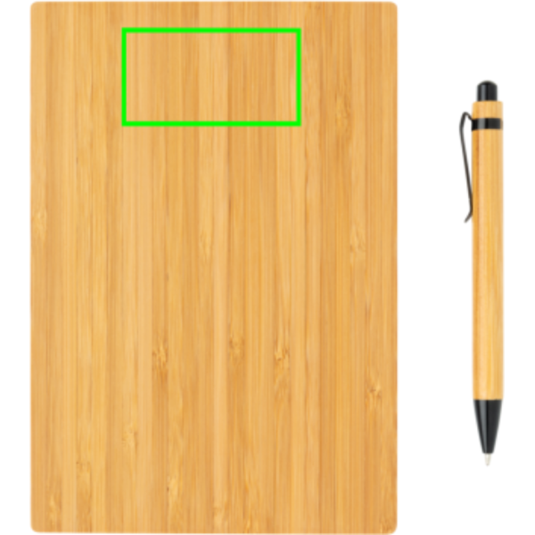 A5 bambu anteckningsbok & penna