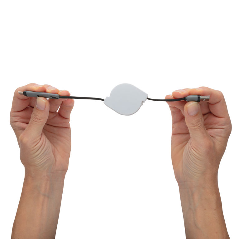 Utdragbar 3-i-1 kabel