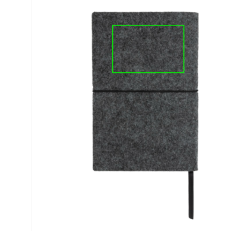 A5 softcover filt anteckningsbok GRS certifierad