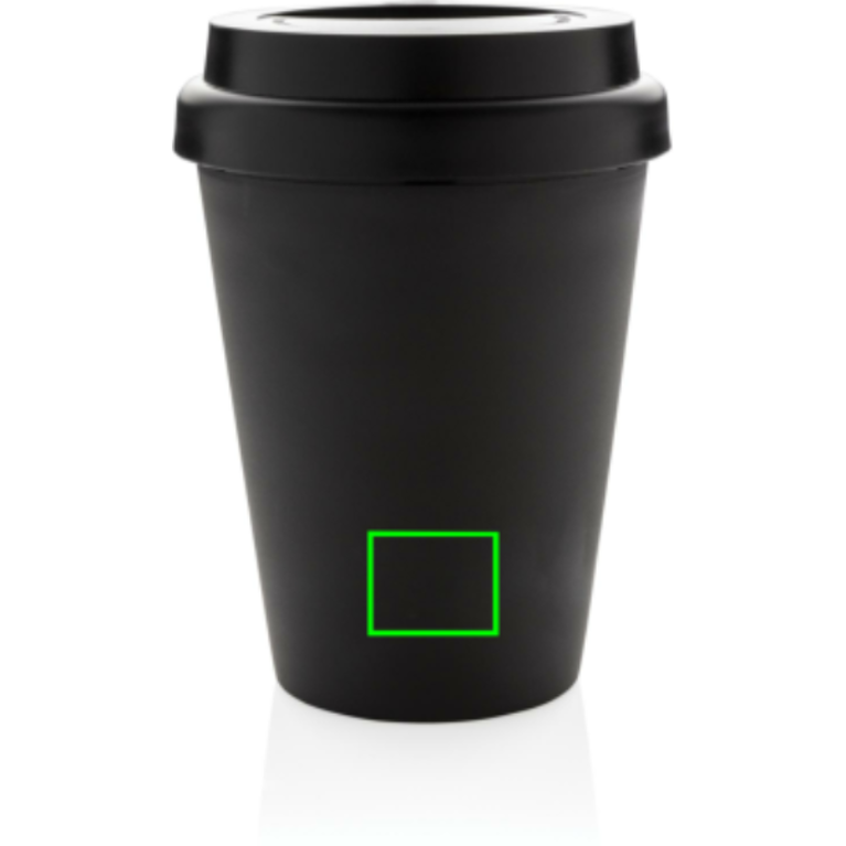 Återanvändningsbar dubbelväggig kaffemugg 300ml