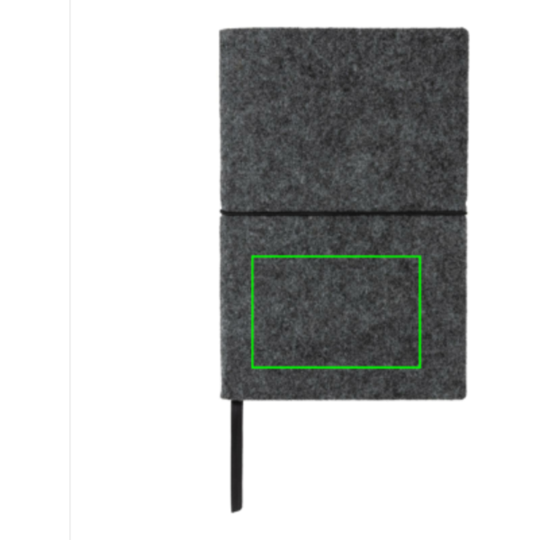 A5 softcover filt anteckningsbok GRS certifierad