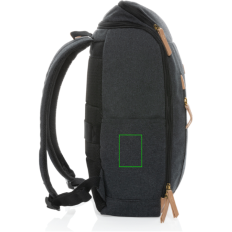 Impact AWARE™ 15" laptopryggsäck i 16 oz. återvunnen canvas